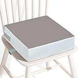 Sitzerhöhung Stuhl Kind, Waschbar Zerlegbar Tragbares Sitzerhöhung Kleinkinder Esszimmerstuhl ErhöHen Pad Esszimmer Boostersitze mit 2 Sicherheitsschnalle Gurte Kindersitzkissen