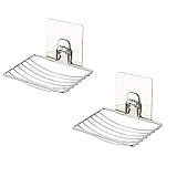 Seifenschale mit Abfluss, Seifenhalter, einfache Reinigung, hält Seifenspender trocken und sauber Self Adhesive Soap Dish