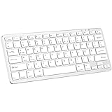 KARFUN Bluetooth-Tastatur,Kabellose Tastatur für iPad/iPad Pro/Air/Mini,iPhone,Smartphone,Laptop,Windows/Android/iOS,Ultraschlanke Wiederaufladbare Kabellose Bluetooth-Keyboard,QWERTZ