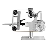 Multifunktions-Desktop-Bandmaschine, 220V Bandschleifmaschine, Stufenlose Geschwindigkeitsregelung Desktop-Bandmaschine DIY Schleifwerkzeug Band Sander Bandschleifer Bausatz