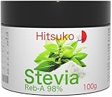 Ultra-konzentriertes Stevia-Pulver (100g) | 98% Reba-98 Pur | 470x süßer als Zucker