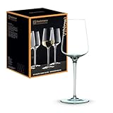 Nachtmann 4-teiliges Weißweingläser Set, 380 ml, ViNova, 98074, Weingläser aus Kristallglas, Weißwein Gläser spülmaschinenfest