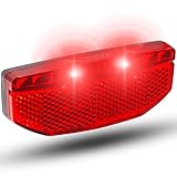 Büchel LED Fahrrad Gepäckträgerlicht | Rücklicht | Fahrradrücklicht für Dynamobetrieb oder E-Bike | StVZO zugelassen | Fahrradlicht hinten, Schwarz