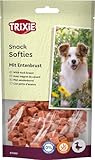 TRIXIE Hundeleckerli PREMIO Hunde-Duck Softies 100g - Premium Leckerlis für Hunde glutenfrei - ohne Getreide & Zucker, schmackhafte Belohnung für Training & Zuhause - 31869