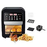 BAIYUN Elektrischer Heißluftofen for den Haushalt, 7 l Heißluftfritteuse mit großem Fassungsvermögen, 8 Kochvoreinstellungen, intelligentes One-Touch-Kochen