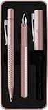 FABER-CASTELL 201539 - Geschenkset Grip 2011 pale rose, mit Füller M und Kugelschreiber XB, im Metalletui