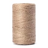 GARDENIX 300m Juteschnur aus Naturfaser 1.5 mm - 100% Biologisch Abbaubar - zum Basteln, als Deko, Geschenkverpackung, als Naturfaser Paketschnur für Garten (300m Länge, 1.5mm Stärke)