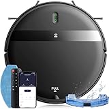 Omeser Robot Vacuum and Mop Combo,Powerful Suction, Wi-Fi/App/Remote,2 in 1 Mopping Robot Vacuum Cleaner, Water Tank and Dustbin,Self-Charging,Ideal for Pet Hair,Hard Floors and Low Pile Carpet,Black