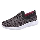 Ohne Schnürsenkel Sneakers Damen Mesh Atmungsaktiv Walkingschuhe Weichen Sohlen Bequem Turnschuhe Spaziergänge Und Gemütliche Wanderungen Wanderschuhe Fitness Jogging Sportschuhe