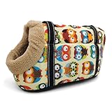 Tragetasche Hund,Hundetragetasche Reise Hundeträgerbeutel Pet Carrier for Hunde Katzen Sling Tasche Weiche Welpen Katze Hund Umhängetaschen Chihuahua Mops Kleine Hundetasche S/L(3 with fur,L)