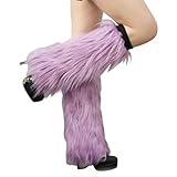 Generisch Damen-Beinlinge, Winter-Beinlinge, weich (Purple, 15CM)