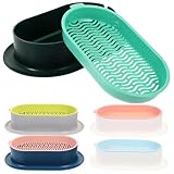 Alasum 5 Stück Teiliges Katzengras Pflanzset aus Stabilem Praktische Zweilagige Wassersparende Pflanzbox für Katzen Soilless Anzucht für Balkon und Zuhause Pflegeleicht und Langlebig