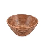 Indus Lifespace Obstschale aus Akazienholz für Küchentheke oder Obstschalen aus Holz für Dekoration oder Brot und Obst, Küche, Esszimmer, Obst, Dessert, Snack (22,86 cm x 22,86 cm x 10,16 cm)