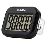 PULIVIA Simple 3D Pedometer for Walking, Track Steps Portable Sports Pedometer with Clip and Lanyard, Pedometer Pedometer for Older Children Men Women