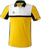 Erima Kinder Classic 5-C Poloshirt, gelb/schwarz/weiß, 152