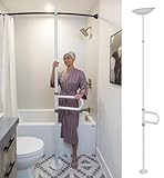 HEALTHCRAFT uPole mit Drehstange (2,5-3 m) Transferstange für Senioren, Boden-zu-Decken-Haltegriff, Spannmontage, WC-Sicherheits-Haltegriff für ältere Menschen, Schlafzimmerstützstange (136 kg