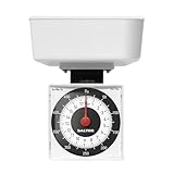 Salter Küchenwaage Analog 500g, Mechanische Küchenwaage mit Schüssel, Waage Küchenwaage Präzise 5g, Küchenwaage mit Gut Ablesbarer Skala, Batterielos, Kompakt