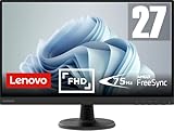 Lenovo D27-45 Monitor | 27' Full HD Monitor | 1920x1080 | 75Hz | 250 nits | 4ms Reaktionszeit | VA-Panel | HDMI | VGA | AMD Radeon FreeSync | entspiegelt | 4,6kg | schwarz