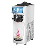 GSE Eismaschine Gastronomie 18L/Std. vorkühlend 1300W Speiseeisbereiter 6L Edelstahl Behälter Softeismaschine selbstkühlend Eiscreme Maschine Eisbereiter mit Kompressor für zuhause Eisdiele Eiscafé