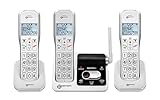 Geemarc Amplidect 595 U.L.E Trio - 3er Pack schnurloser Telefone mit SOS-Funktion und großen Tasten für Senioren - Mittlerer bis Schwerer Hörverlust - Version DE