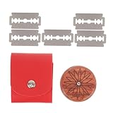 SAFIGLE DIY Brot schneidewerkzeug aus Hochwertigem Holz mit Scharfen Klingen Doppelseitiger Teigschneider für Brot und Kuchen Sicherer und Handlicher Trimmer für Selbstgebackenes Brot