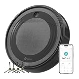 LEFANT Saugroboter M310, 4500Pa Superschlank Staubsauger Roboter mit Präzise Entfernungsnavigation, 150Mins, HEPA-Filter, WLAN Roboterstaubsauger, Ideal für Tierhaare, Teppiche, Hartböden