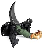 univinlions Survival Messer Jagdmesser Feststehende Klinge Bushcraft Messer mit FRN G10 Griff Full Tang Outdoor Messer mit Kydexscheide Scharfes D2 Stahl Camping Messer Geschenk für Männer