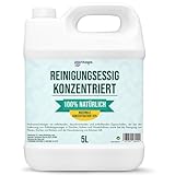 PLANTAWA Essigreiniger Konzentrat 10º 5L | Weißer Essig zum Reinigen | Kraftvoller Kalkreiniger für Küche & Bad | Natürlicher Haushaltsreiniger ohne Zusatzstoffe