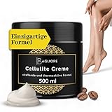 BAGLIORE® XXL 500 ML Thermoaktive Cellulite Creme, Straffende Formel für jeden Hauttyp zur Bekämpfung von Cellulite an Oberschenkeln, Bauch, Gesäß, natürliche Wirkstoffen, Orangen Duft, Made in Italy