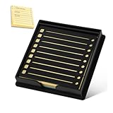 Angoily 1 Satz -Notizen-Vorlage Veranstalter Memo -Notiz -Schablone Vorlage Aufkleber Organizer Woche Labelhalter Schreibtisch-Notizblockhalter Papier Schwarz