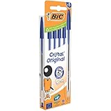 BIC 5 Kugelschreiber Cristal, blaue Tinte, 5 Stück