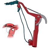 Baumschere, Astschere Teleskop, Astschere mit Rollenübersetzung, Teleskop-Baumschere für frische Äste und Zweige, Schneidgiraffe mit reißfestem Zugseil