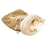 Yonuaret Katzen Nest,Plüschiges Und Warmes Bett Für Den Innenbereich - Umhüllter Weicher Warmer Schlafsack Für Katze Hund Kaninchen Kleintiere Wohnzimmer Schlafzimmer Balkon - Für Wohnzimmer
