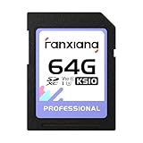 fanxiang 64GB SDXC UHS-I Speicherkarte V30 95MB/s, 4K- und Full-HD-Videoaufnahmen, stoßsicher, temperaturbeständig, wasserdicht und röntgensicher