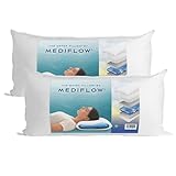 Mediflow Das erste & Original Wasserkissen, klinisch erwiesen, um Nackenschmerzen zu reduzieren & den Schlaf zu verbessern Ideal für die richtige Nackenunterstützung (40 x 80 cm, 2er-Set)