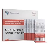 5x Drogentest Schnelltest 7-in-1 Multi-Test | Urin Drogentests auf THC (Marihuana), Kokain, Opiate, Methadon, Amphetamine, Ecstasy & Benzodiazepine | Präzise & zuverlässige Ergebnisse in 5 Minuten