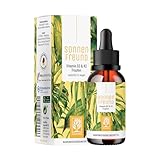 NATURTREU® Vitamin D3 K2 Tropfen hochdosiert & vegan - 100% pflanzlich (ohne tierisches Lanolin) - 1000 IE Vitamin D + Vitamin K2 - Sonnenfreund