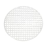 Feuerstelle Grillrost - Rund Grillrost | Edelstahl Grill Grillroste Heavy Duty Gusseisen Grillroste Mehrzweck Antihaft Rund Hochhitze Holzkohlegrill für Camping