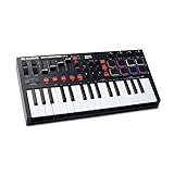 M-AUDIO Oxygen Pro Mini 32-Tasten-USB-MIDI-Keyboard-Controller für MacOS und WinOS, mit Beat-Pads, zuweisbaren Knöpfen und Fadern und Native Instruments Sound Pack (NKS Integration)