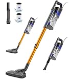 VACTechPro 32KPa/680W/6M Staubsauger, Staubsauger mit Kabel Con 800ML Pattumiera, Stielstaubsauger mit Kabel Con Design a Doppia Maniglia, Vacuum Cleaner per Pavimenti Duri, ORO