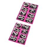 TOYANDONA 2 Sätze Neun Serien Ring Ineinandergreifendes Puzzle Für Metalldraht -Puzzle Puzzles Aus Metalldraht Iq-rätsel Aus Metalldraht Rostfreier Stahl Rot