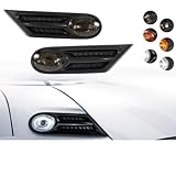 Rücklichter Seitenmarkierung für Maker-Anzeige für Signallicht für BMW für MINI für COOPER R56 R57 R58 R59 2007–2013 OEM 63137260202 63137260201(Carbon Smoke)