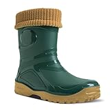 DEMAR Gummistiefel mit Wolle gefüttert Young FUR-2 (39, grün)