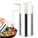 Ölsprüher aus Edelstahl – 304 Lebensmittelqualität Olivenölflasche | Nachfüllbarer feiner Nebelspender zum Kochen, Backen, Salat und Grillen, tragbares Küchengeschirr-Sprühwerkzeug