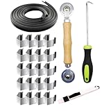 Kustimantu Reparaturset für Moskitonetze für Schiebetüren, 24 Stück, Ersatzset für Moskitonetze und Fenster, verstellbares Werkzeug für den Einsatz zu Hause, Terrasse, Garage, Pool, Veranda