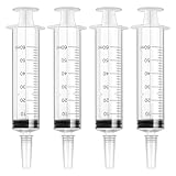 4 Stück Spritze,Spritzen,Kolostrum Spritze,Einwegspritzen,Dosierspritze,Geeignet Für Wissenschaftliche Labore, Zum Messen Von Flüssigkeiten, Zur Tierfütterung Und Pflanzenbewässerung(60ml)