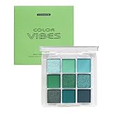 Eastuy Grüner Lidschatten,Lidschatten für grüne Augen,Avocado Smaragdgrüner Lidschatten Matte Perlmutt-Lidschatten 9 Farben - Professionelle Bühnen-Make-up-Lidschatten für ein langanhaltendes,