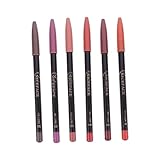 CANIGHT 6er Set Wasserfeste Lippenkonturenstifte Mattierende Lippenstifte Für Präzise Konturen Ideal Für Frauen Hautfarbene Töne 01# Bis 06#