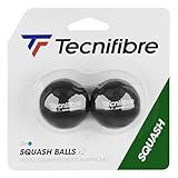 Tecnifibre - 2 Squashbälle Blauer Punkt, Nicht zutreffend, Gelb