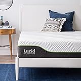 LUCID Hybrid Latex Matratze, H3, 25cm hoch – Taschenfederkernmatratze mit Gel Memory Foam & elastischem Latexschaum – Öko-Tex – Federkernmatratze, 120x200 cm